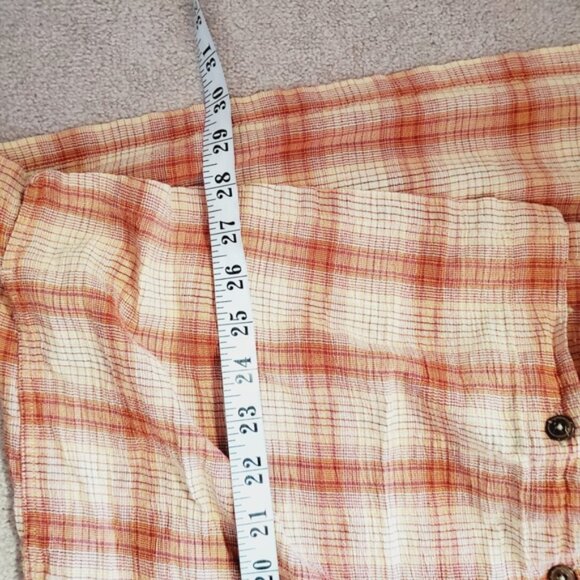 Patagonia Organic Cotton Mens Plaid Shortsleeve Button Down Lightweight Shirt XL - Picture 4 of 7